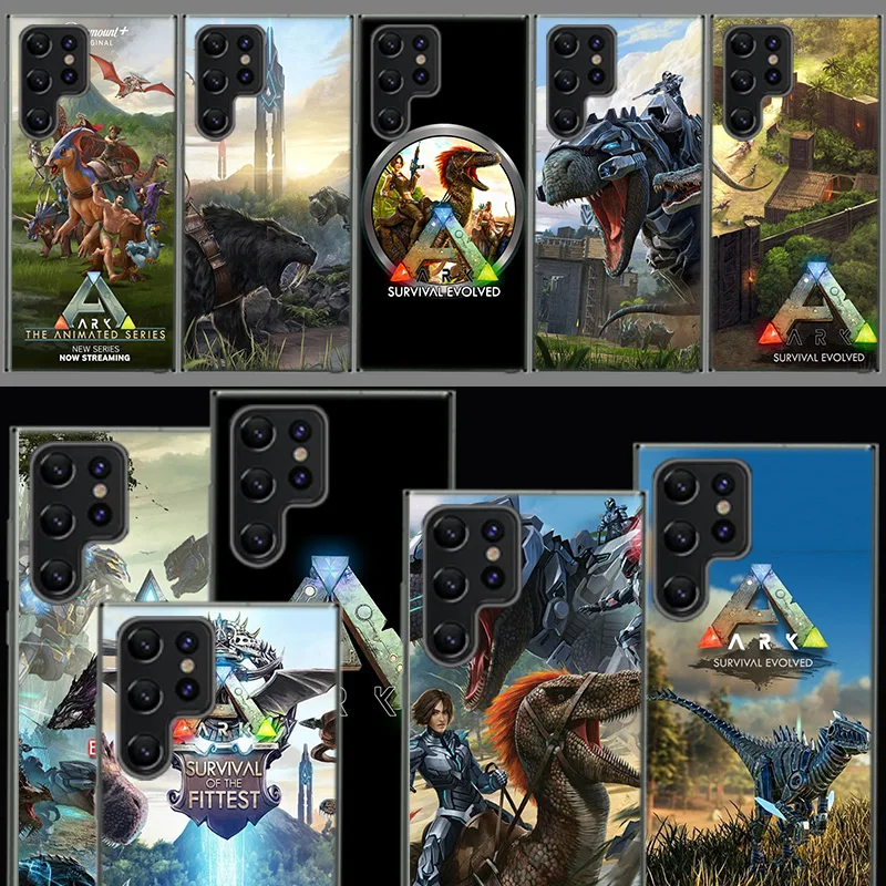Coque de téléphone Game ARK Survival Evolved Capa pour Samsung S26 Ultra S25 Edge Galaxy S23 S21 S20 S24 FE S22 S10 Plus, transparente en TPU