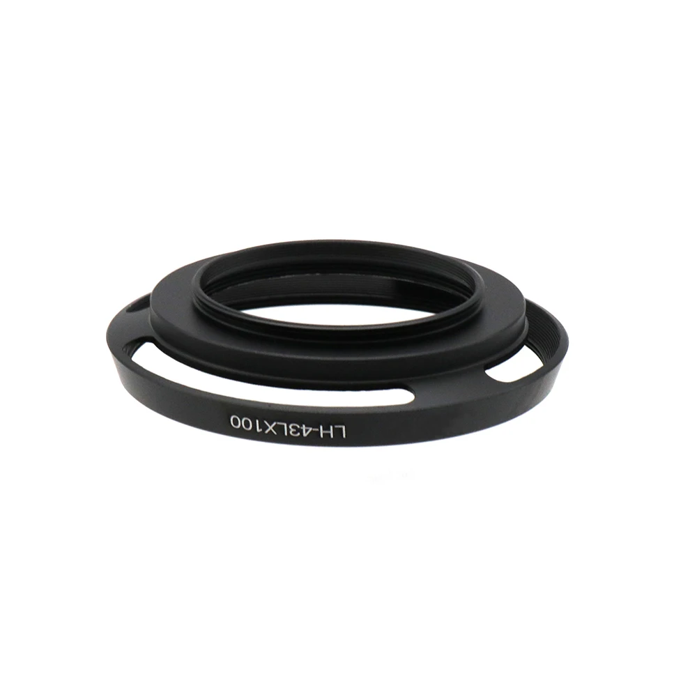 LH-43LX100 Metal Lens Hood For Panasonic LUMIX DMC-LX100 & For LEICA D-LUX (Type 109) Camera