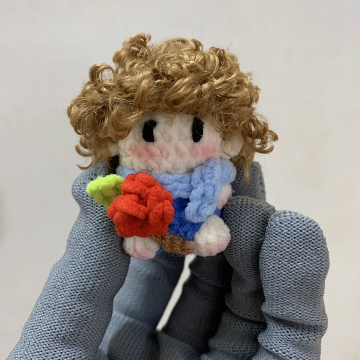 

2026 New [Finished] Wang Yibo Soft Candy Hook Weaving Doll Finished Small Doll Cosplay Pendant