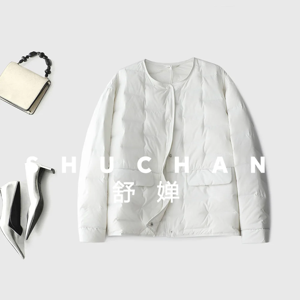 معيار وطني جديد 90 أسفل بطة أسفل ، سترة قصيرة خفيفة ورقيقة للنساء Casacas Para Mujer Invierno 2025 #6