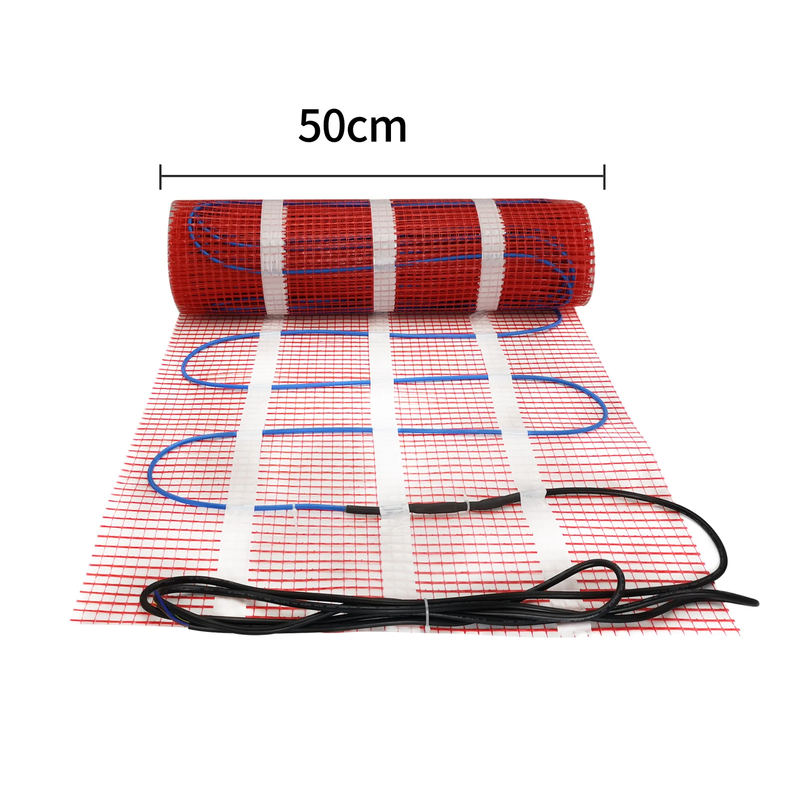 Minco Heat  150w/㎡ 1.5㎡Tile Cement Heating Floor Cable Electric Warm Mat Twin Conductor Electric Warm Strand Mat with Thermostat