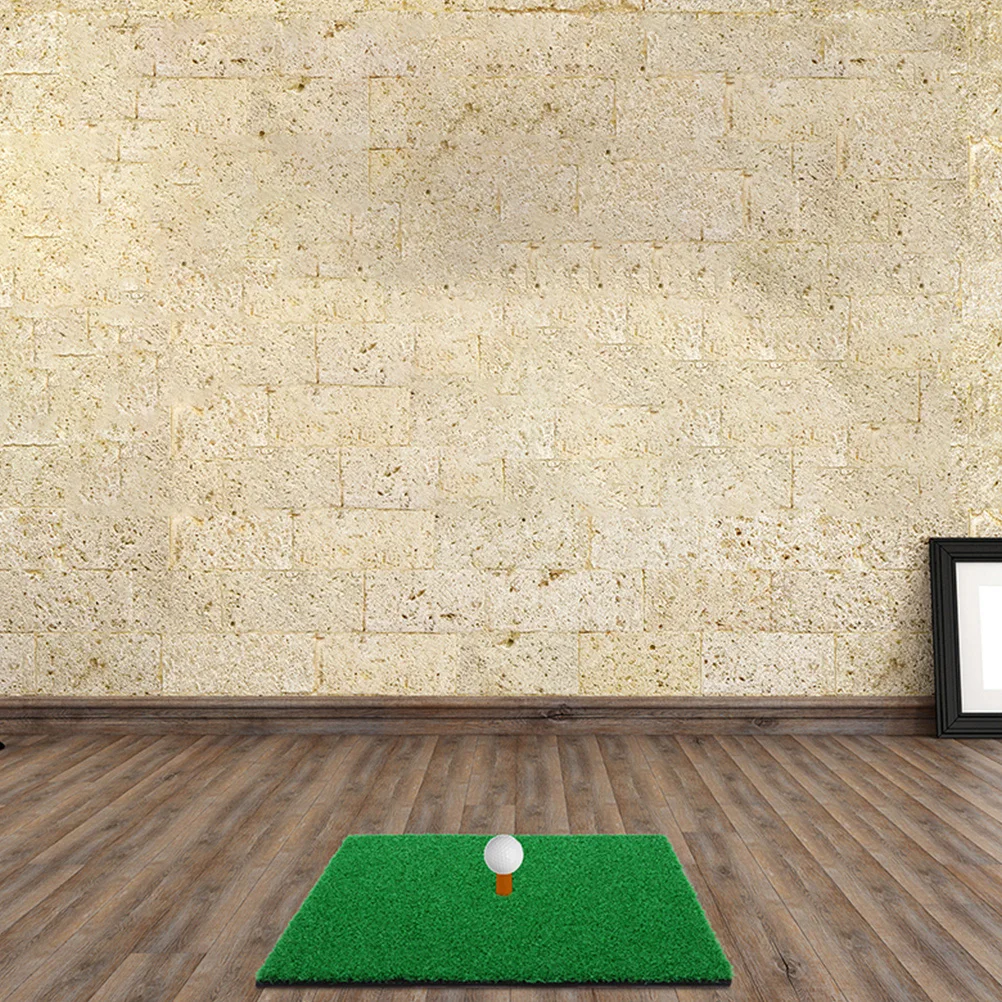 Tappetino per erba da golf da 2 pezzi Tappetino per erba di simulazione per pratica di allenamento da golf Aiuto per l'allenamento portatile per il golf al coperto nel cortile