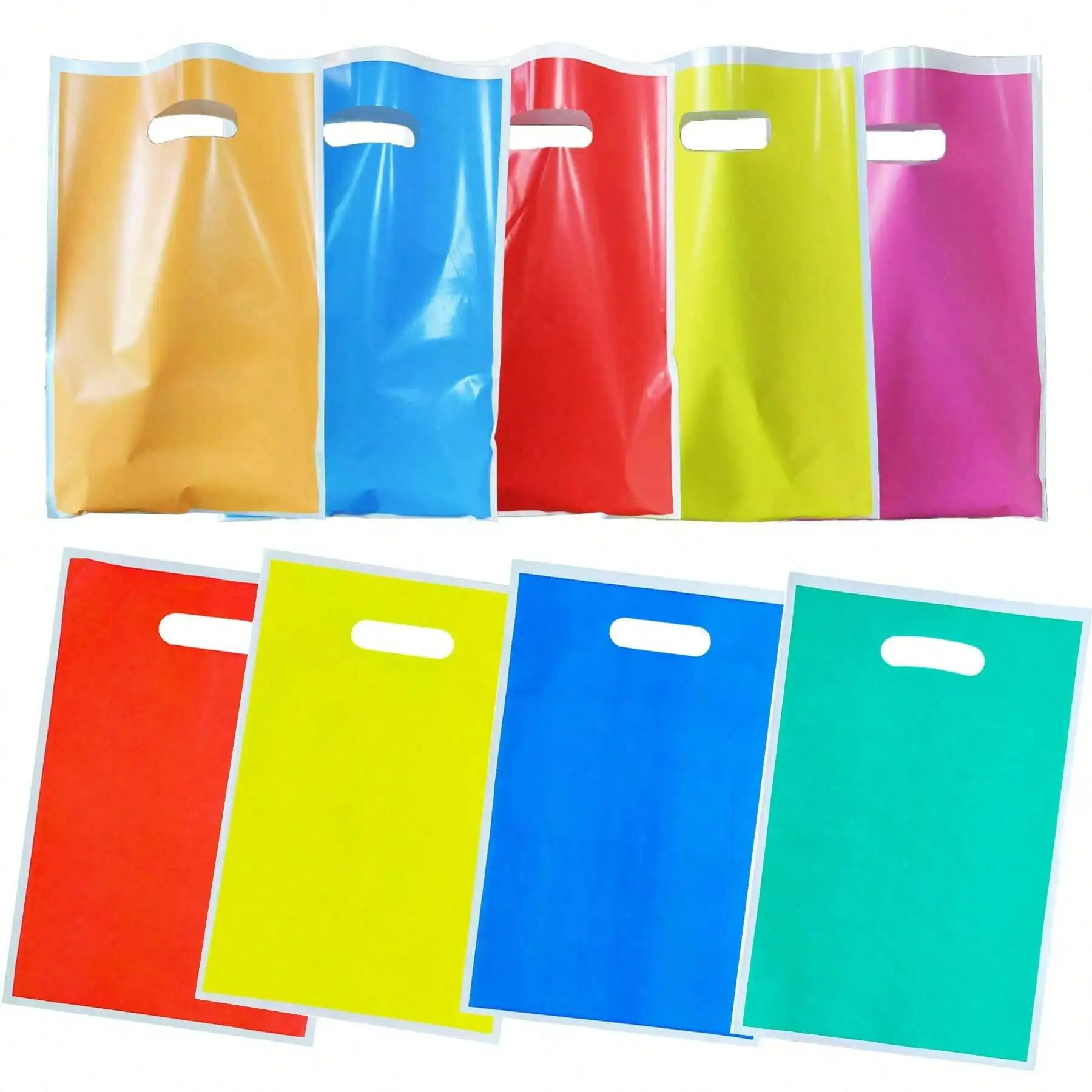 30 Stück einfarbige Geschenktüten, erhältlich in verschiedenen Farben, geeignet für Geburtstage, Feste, Hochzeiten, Partys und zum Verschenken – Detail 3