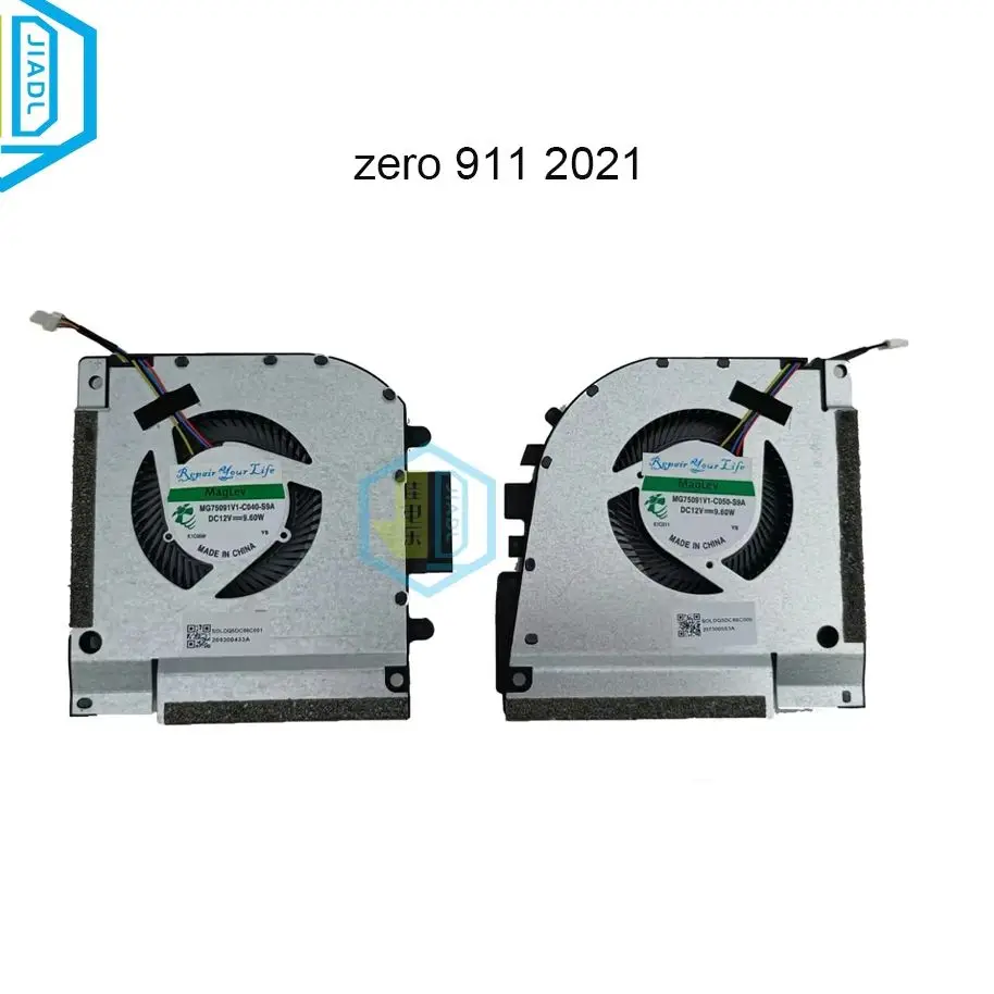 Notebook PC Cooler Laptop CPU GPU Fan Cooling Fans For Thunderobot 911 Zero 2021 RTX30 Maibenben X658 MG75091V1 C050 C040 S9A
