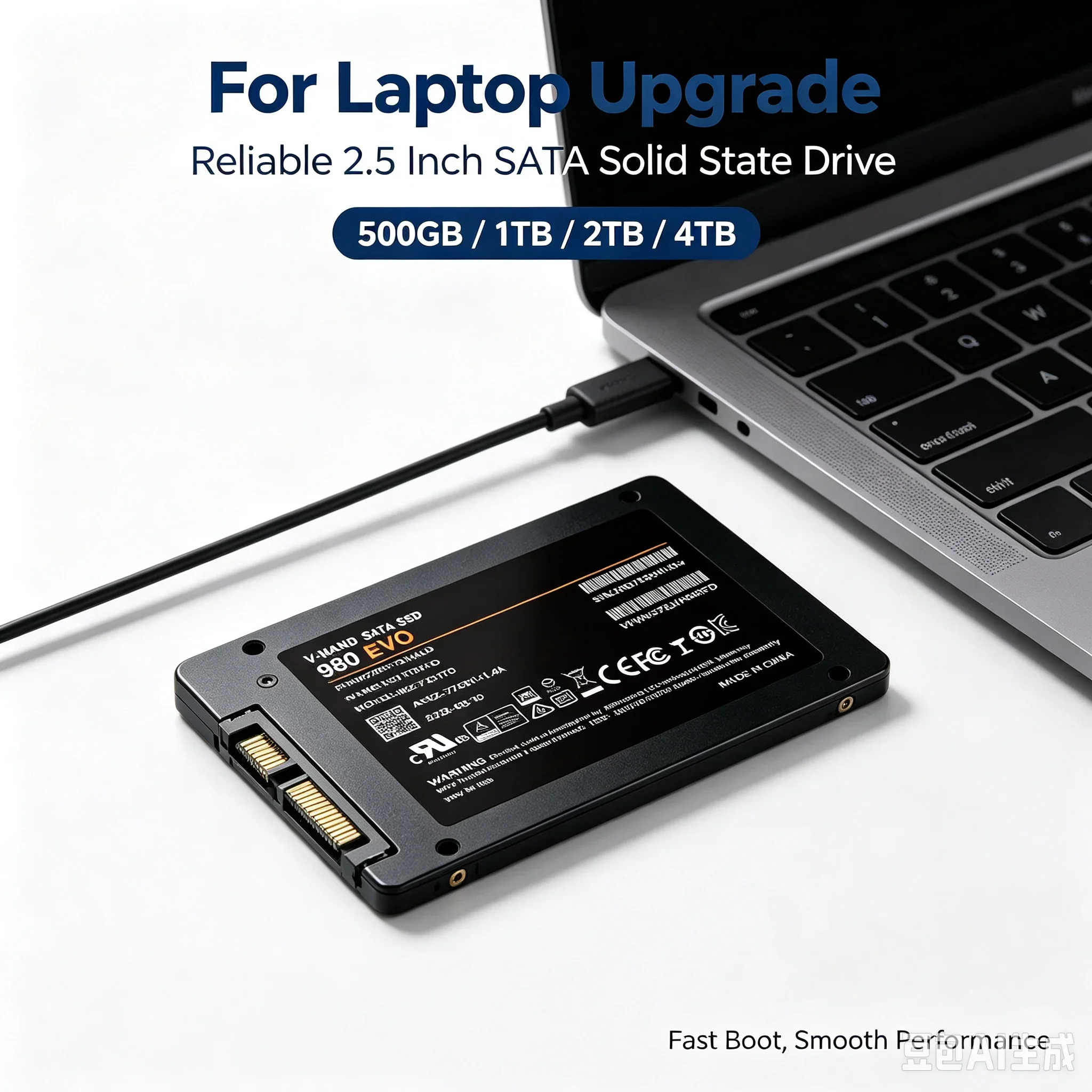 Original New 980 2.5-inch SATA SSD 500GB 1TB 2TB 4TB Hard Disk Disc Internal Solid State Drive Portable SSD for Laptop Desktop