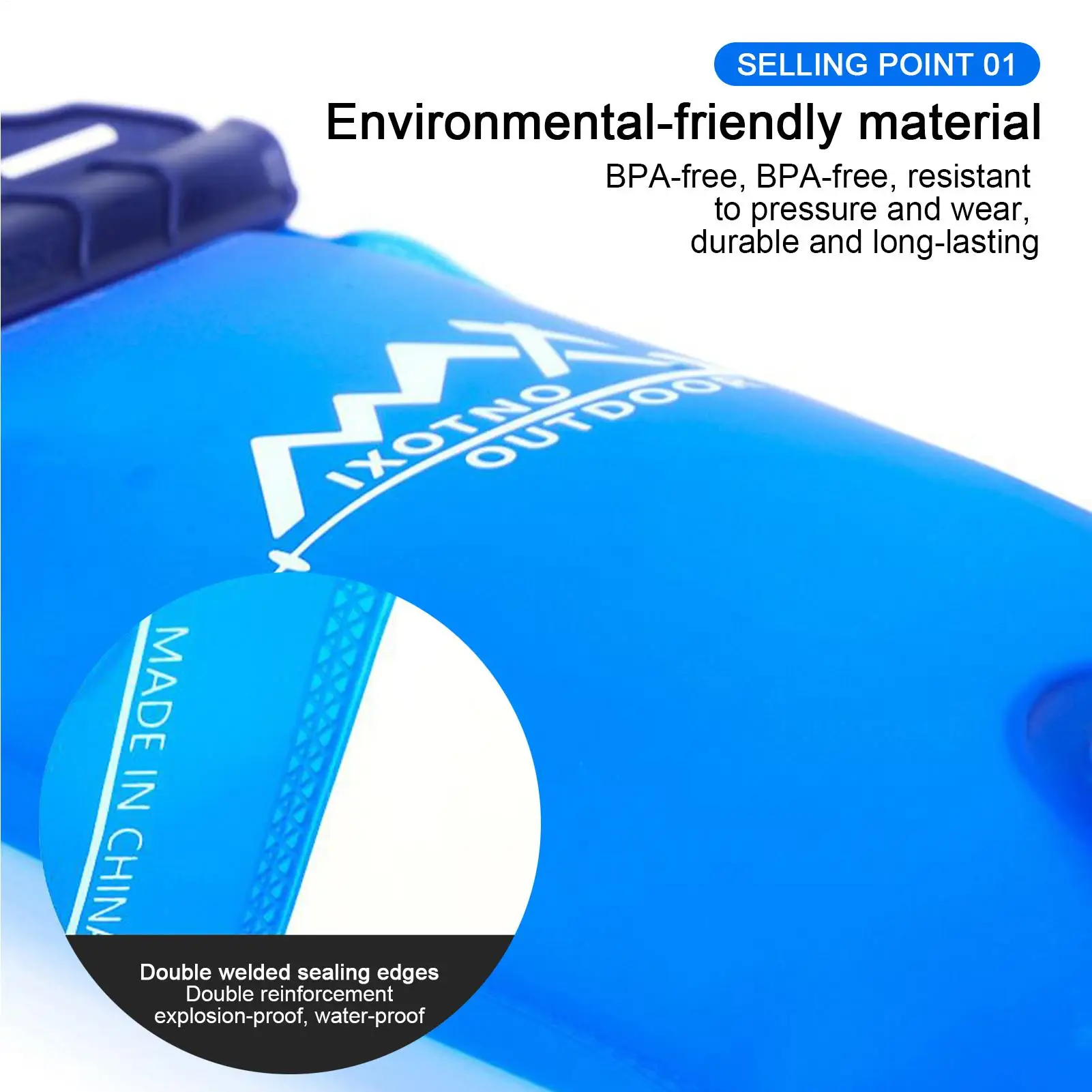 

Пакет для гидратации, водный пузырь 1,5 л/2 л, пакет с большим отверстием, легкая сумка для хранения, снаряжение для кемпинга, езды на велосипеде, кемпинга, охоты