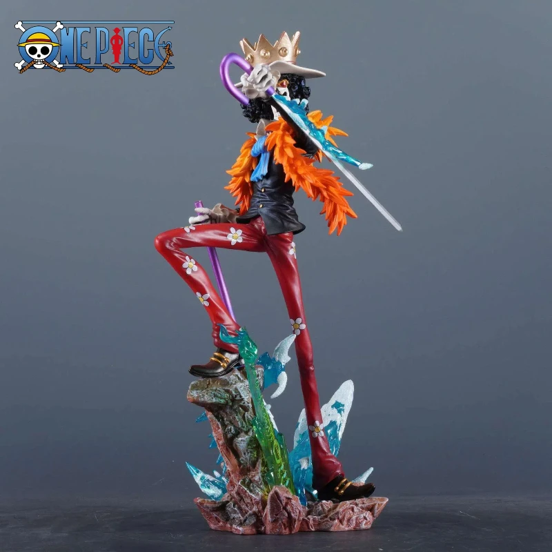 One Piece Gk Figures Brook King Of Souls Musician Action Figure Meteor Burukku Anime Figurine Pvc Model Statue Ornaments Toy