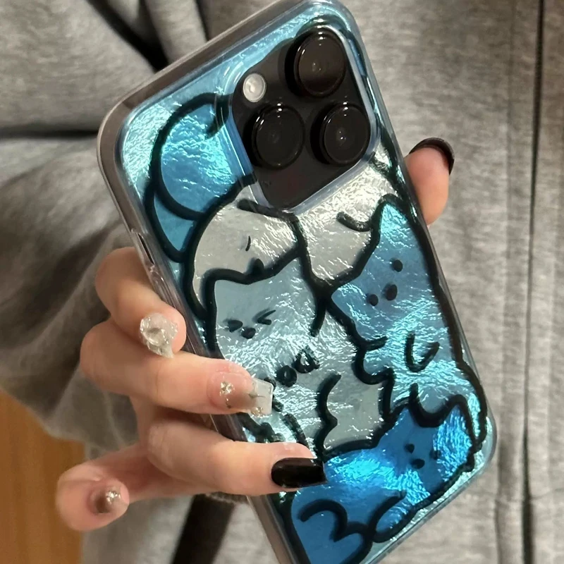 حافظة هاتف للزوجين على شكل قطة كرتونية لطيفة لهاتف Honor Magic7 6 200 400 Lite Pro Smart X9c X9a X8a X8b X8c X7c غطاء Funda للفتيات