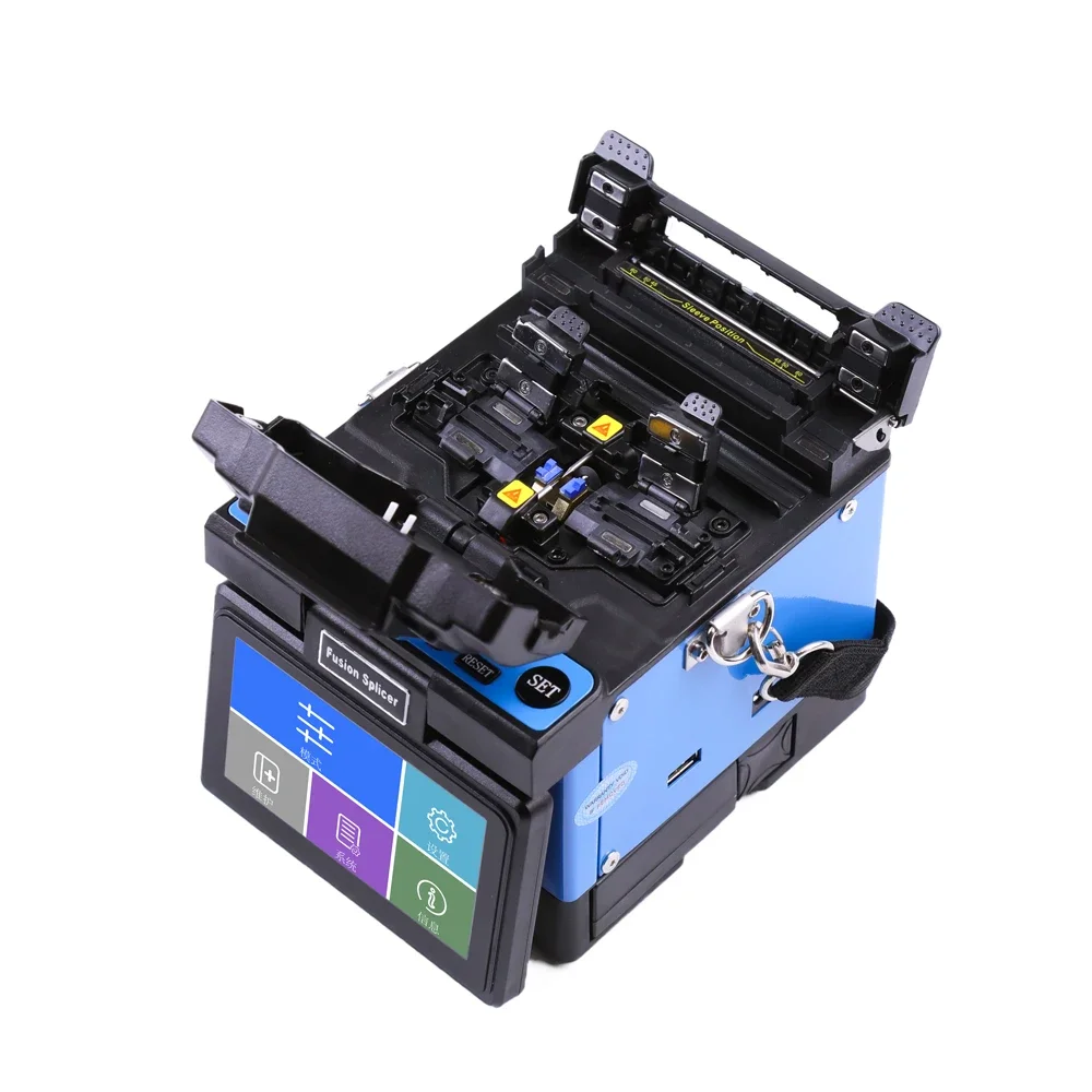 Automatic Intellint JW4108H FTTH Optical Fiber Fusion Splicer Optical Fiber Pigtail Welding Machine Used Network WiFi SM Fiber