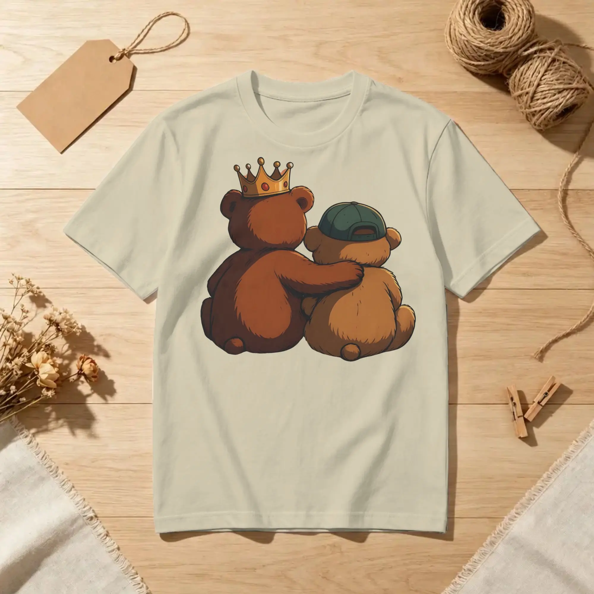 Bncmap Bear Hug Brooke & Connor T-Shirt for Men Women  Novelty Pure Cotton Tees Crew Neck Short Sleeve T Shirt Big Size Clothing