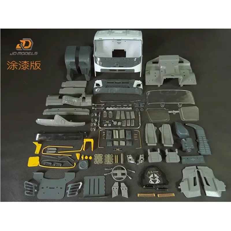 1/14 RC Truck Cab KIT JDM-110 Suitable For Tamiya LESU FMX RC Tractor Truck 1/14 Radio Control Parts Accessories Boys Model DIY
