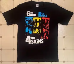 THE 4 SKINS T SHIRT 80s uk skinhead punk oi last resort cockney rejects sham 69 long or short sleeves