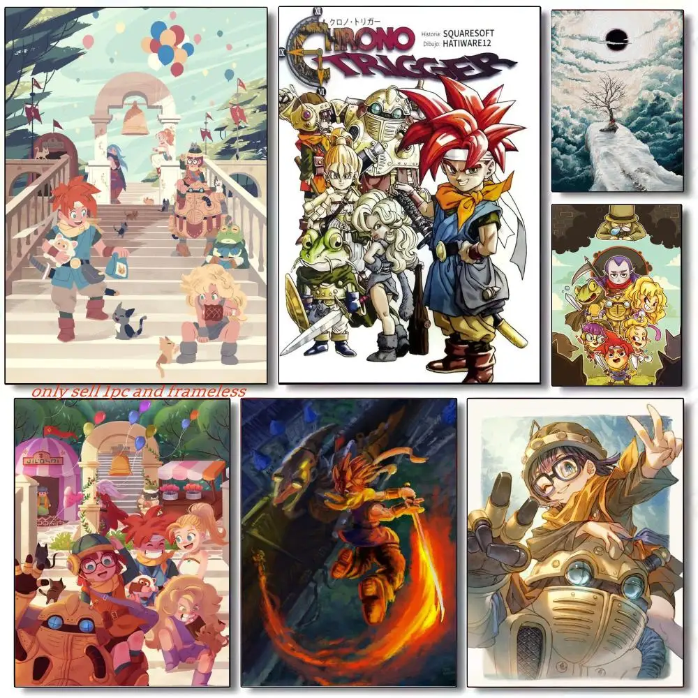 Craftsmanship RPG Game Chrono Trigger-T Poster HD Poster Wall Art interior Hallway Home Decoration Holiday Gifts