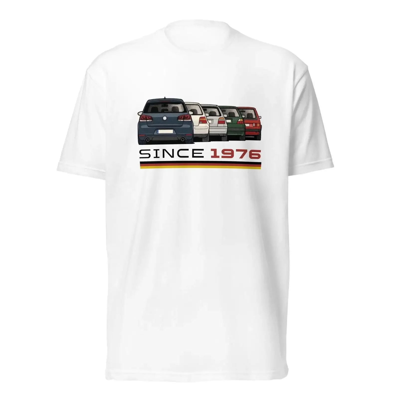 T-shirt Hot Hatch Evolution, style rétro, voiture européenne depuis 1976, effet délavé, streetwear homme, haut polyvalent pour tous les jours