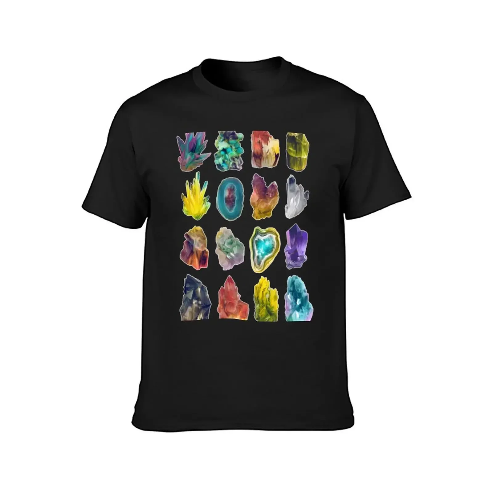 Crystals T-Shirt vintage anime shirt for a boy Men's t shirts