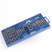 40pcs Metric Tap and Die Set Metric Standard Coarse External and Internal Threads Essential Repair Tool Kit with Thread Wrench