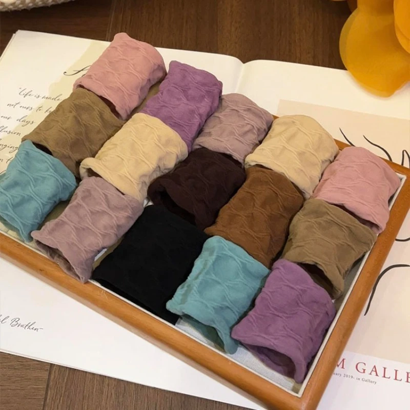 

5 PCS Widened Headband Girl Tied Ponytail Headband Children's High Elasticity Hair Tie Black Rubber Band Colorful Headband