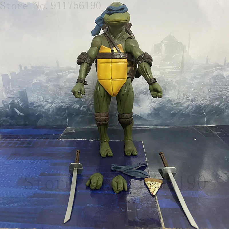 Film NECA Mutant Ninja Turtles Actionfigur Raphael Donatello Michelangelo Leonardo Shredder Krang Figuren Spielzeug – Detail 32