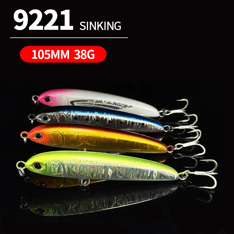 105mm 40g Fast Heavy Sinking Pencil Fishing Lure Stickbait Deep Water Wobblers Artificial Hard Baits Sea Tuna Fishing Supplies view 3