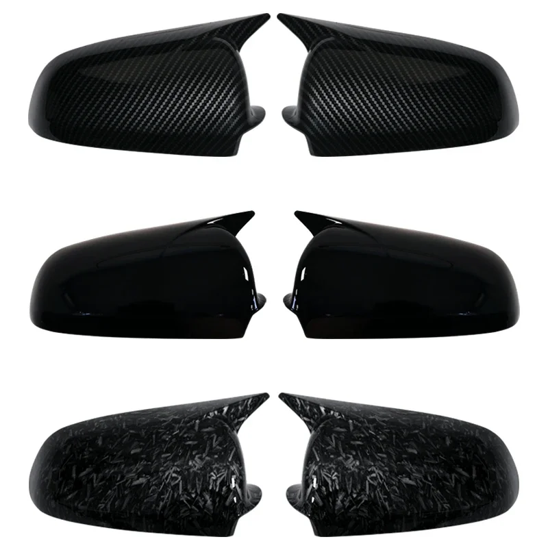 For Audi A3 S3 8P A4 S4 B6 B7 8E 8H A6 S6 C6 4F Replacement Side Wing Mirror Covers Caps Carbon Look