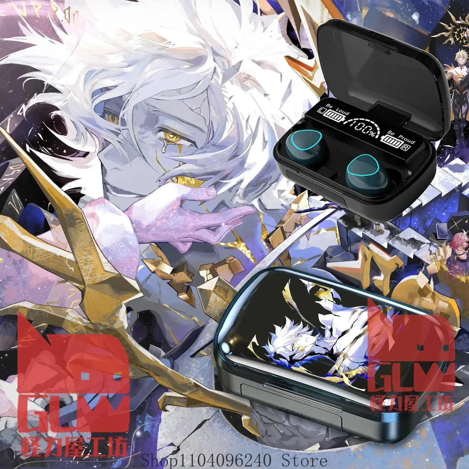 Anime GAME Honkai: Star Rail Phainon Anime Cosplay Headphones سماعات الألعاب سماعة لاسلكية تعمل بالبلوتوث