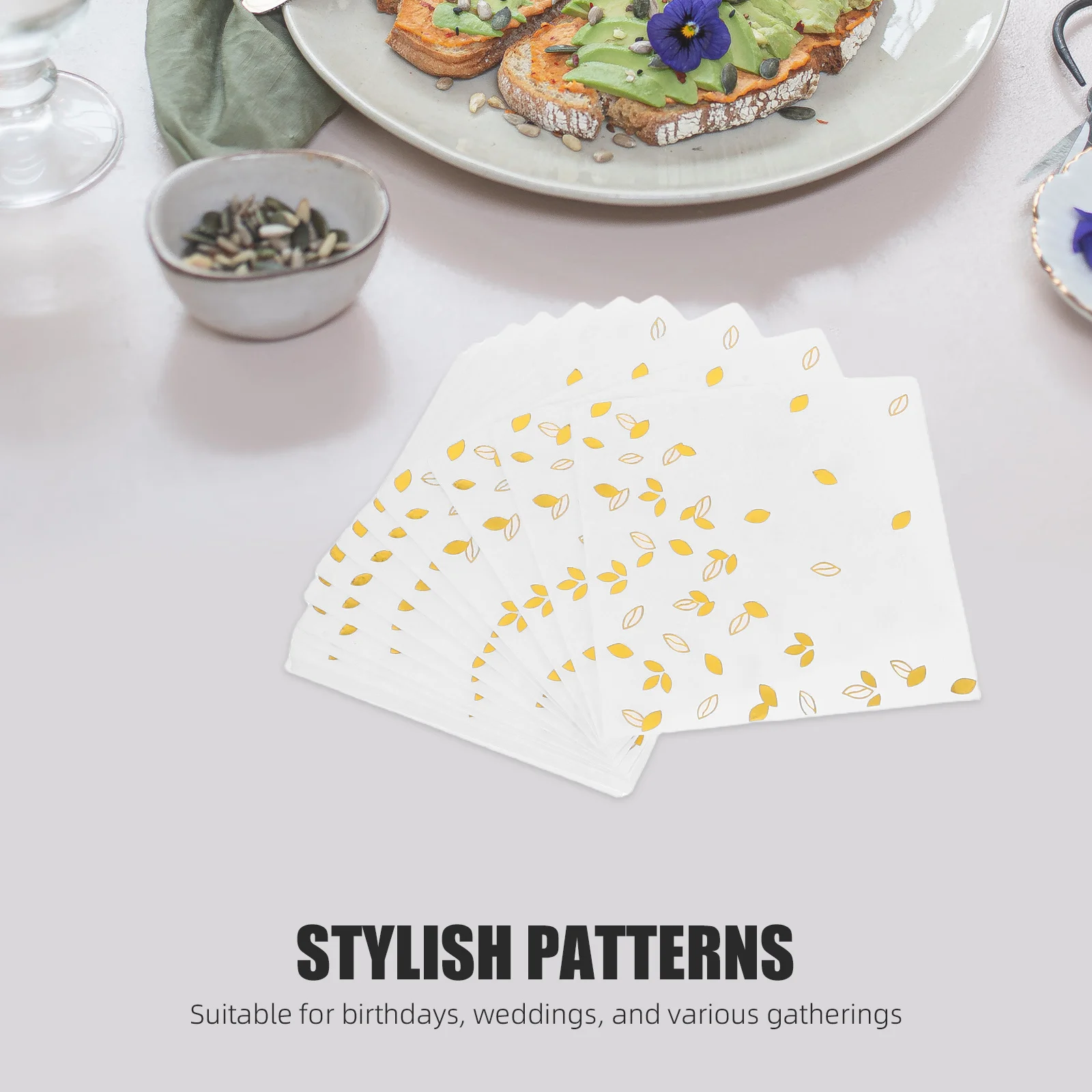 Рисунок 2 - Бумажные салфетки из золотой фольги