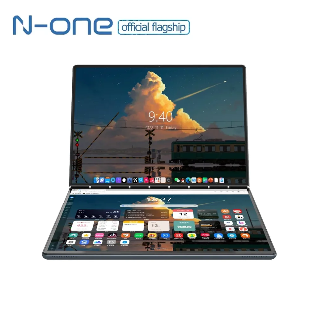 2024 N-one NBook air Windows 11 Intel N100 Dual 13.5 inch Dual Touch Screen 2 in 1Laptop 16GB+512GB