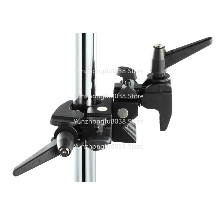 Adjustable Black Photographic Equipment Camera Shooting Accessories C-Type Studio Light Stand Grip Head Magic Photography Clip