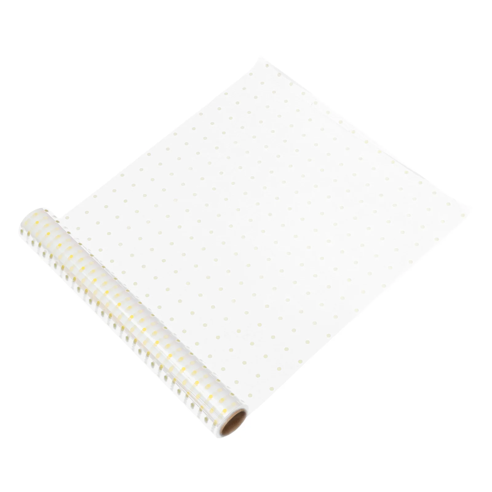 

Transparent Glassine Flower Wrapping Paper 40mmx30m Gold Dots Dustproof Waterproof Decorative Packaging Film for Gifts Bouquet