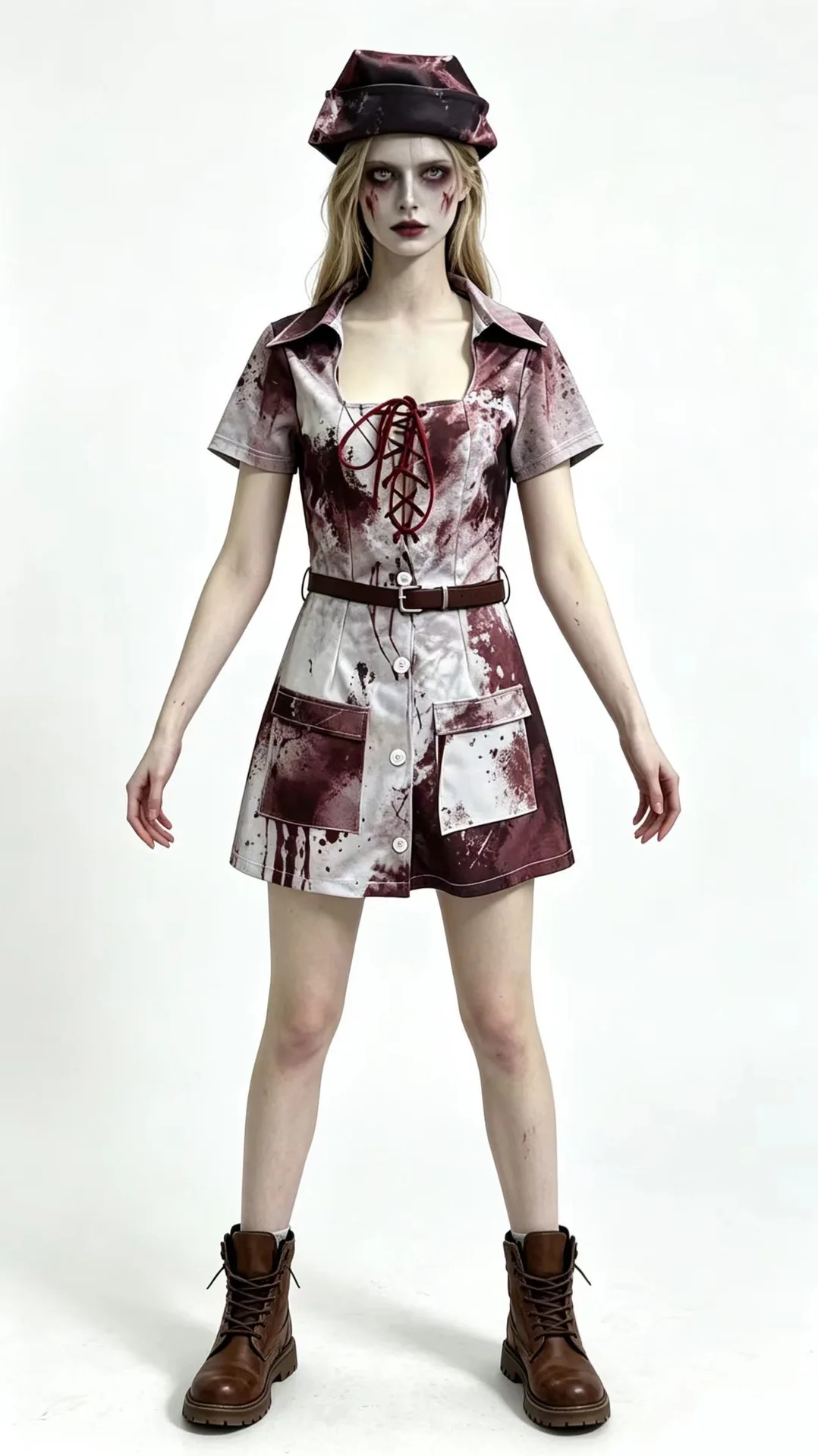 Déguisement Infirmière Zombie Ensanglantée – photo 4