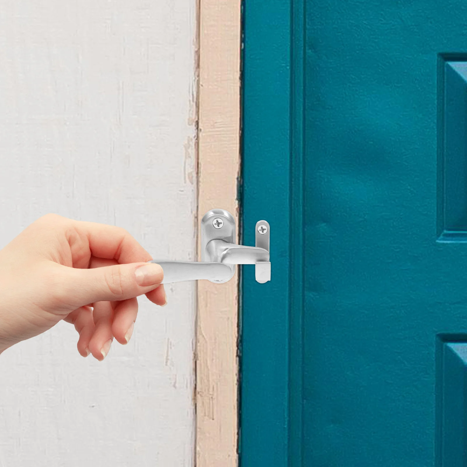 

1Pcs Stainless Steel Door Bolt Sliding Lock Secure Buckle for Door Window Cabinet Drawer Furniture Buckle Lock