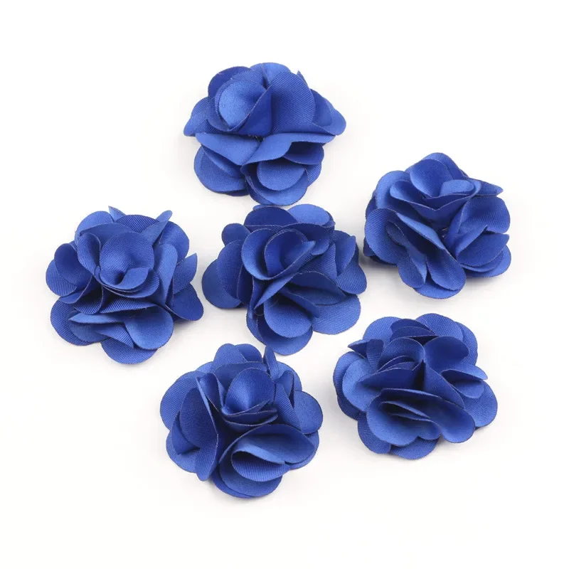 Fashion 10Pcs Cloth Fribric Flower Charm Fringed Flat Base Tassel For DIY Cloth Decoration Pendant Vintage Tassels