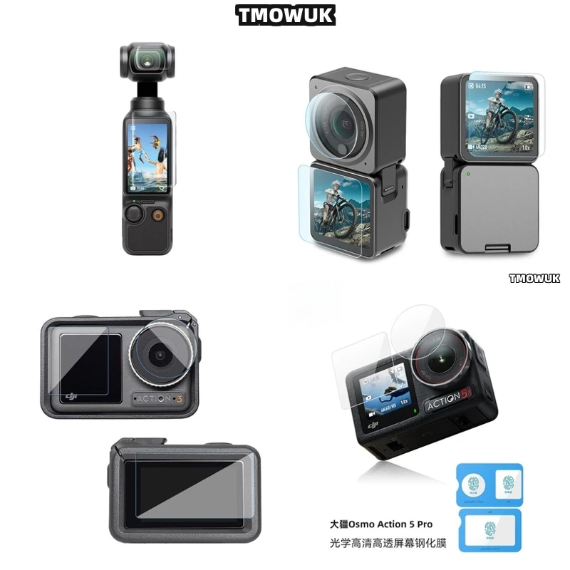 

For DJI Pocket 1 2 Osmo Pocket 3 Action 2 4 Pro Anti - Scratch Tempered Glass Protector