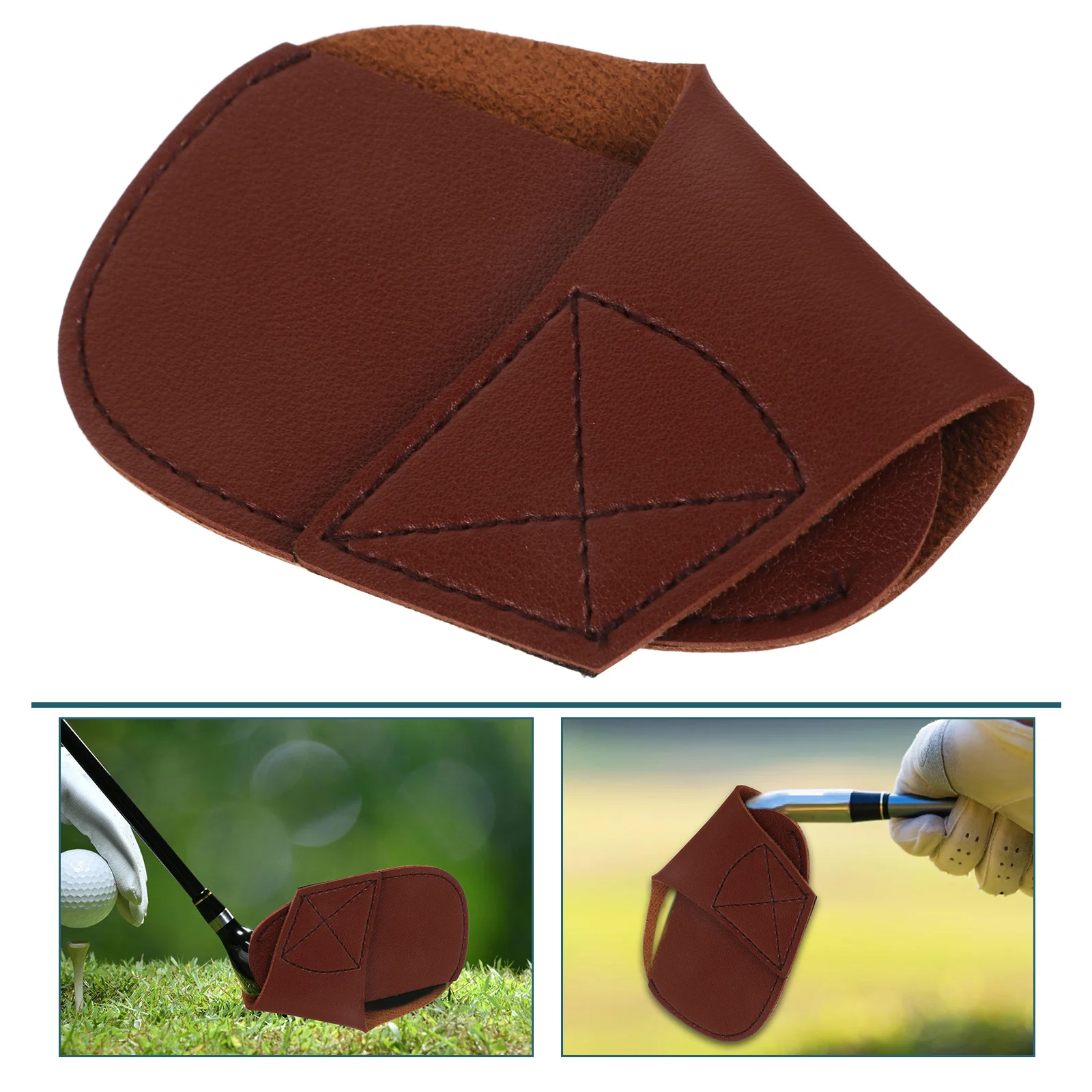 Couverture de tige en fer Pu, couverture de tête de Golf Portable, accessoire de Golf en plein air, couvre-conducteur, couvre-chef de Club pour femmes et hommes