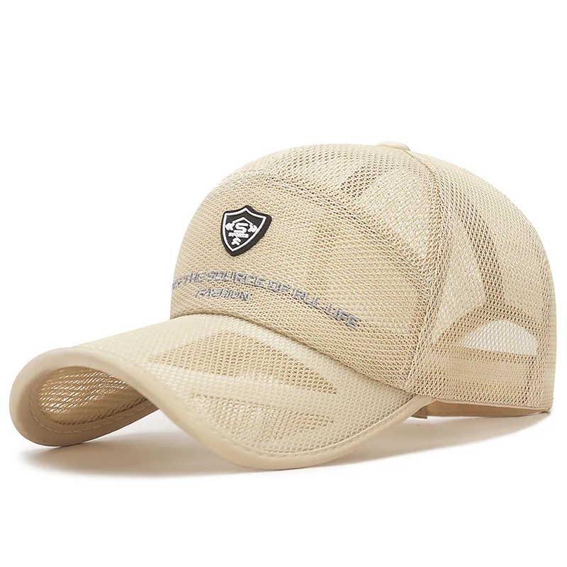 Atmungsaktive Baseballkappe für Damen und Herren, schnell trocknendes Netz, verstellbare Snapback-Sonnenhut, leichter Unisex-Sonnenhut für Outdoor-Sport, Angeln – Detail 4