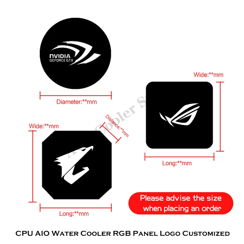 Personalizado led capa para cpu aio bloco de resfriamento de água, 5v/12v mb sincronização, tamanho & projetos toque pessoal