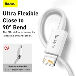 Baseus Superior Series Fast Charging Data Cable USB to iP 2.4A 1m Blue