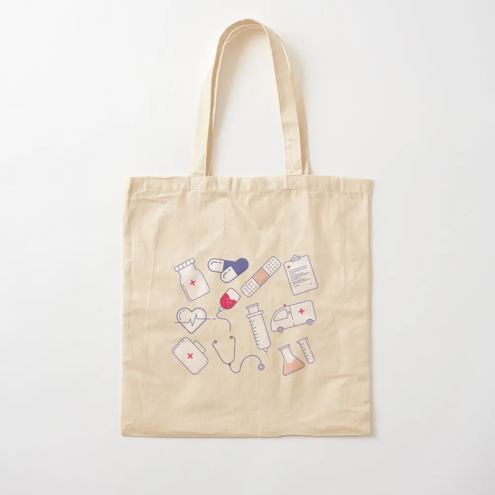 

Medical pattern - Gift for healthcare worker NHS Tote Bag bag for beach eco pack Canvas Tote Bag