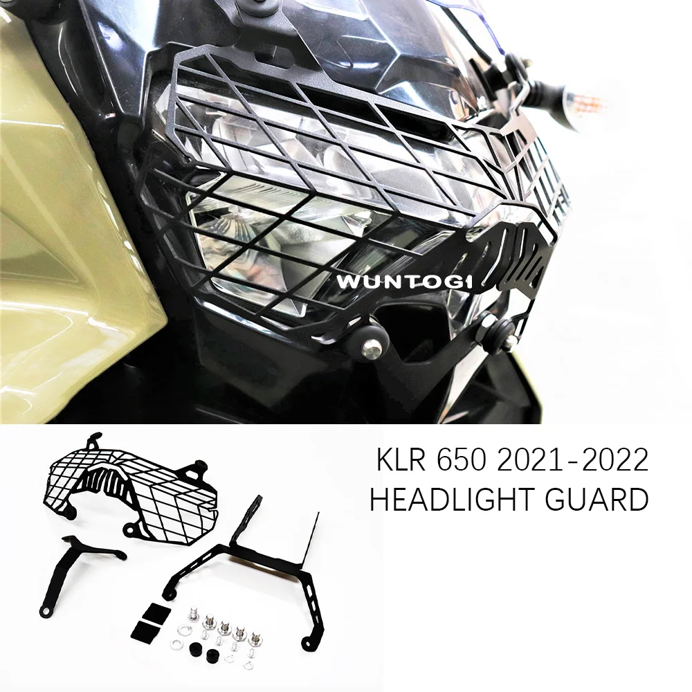 

For KAWASAKI KLR 650 Klr650 2021 2022 Headlight Guard Headlight Protection Grille Headlight Cover 2022 KLR 650 Accessories