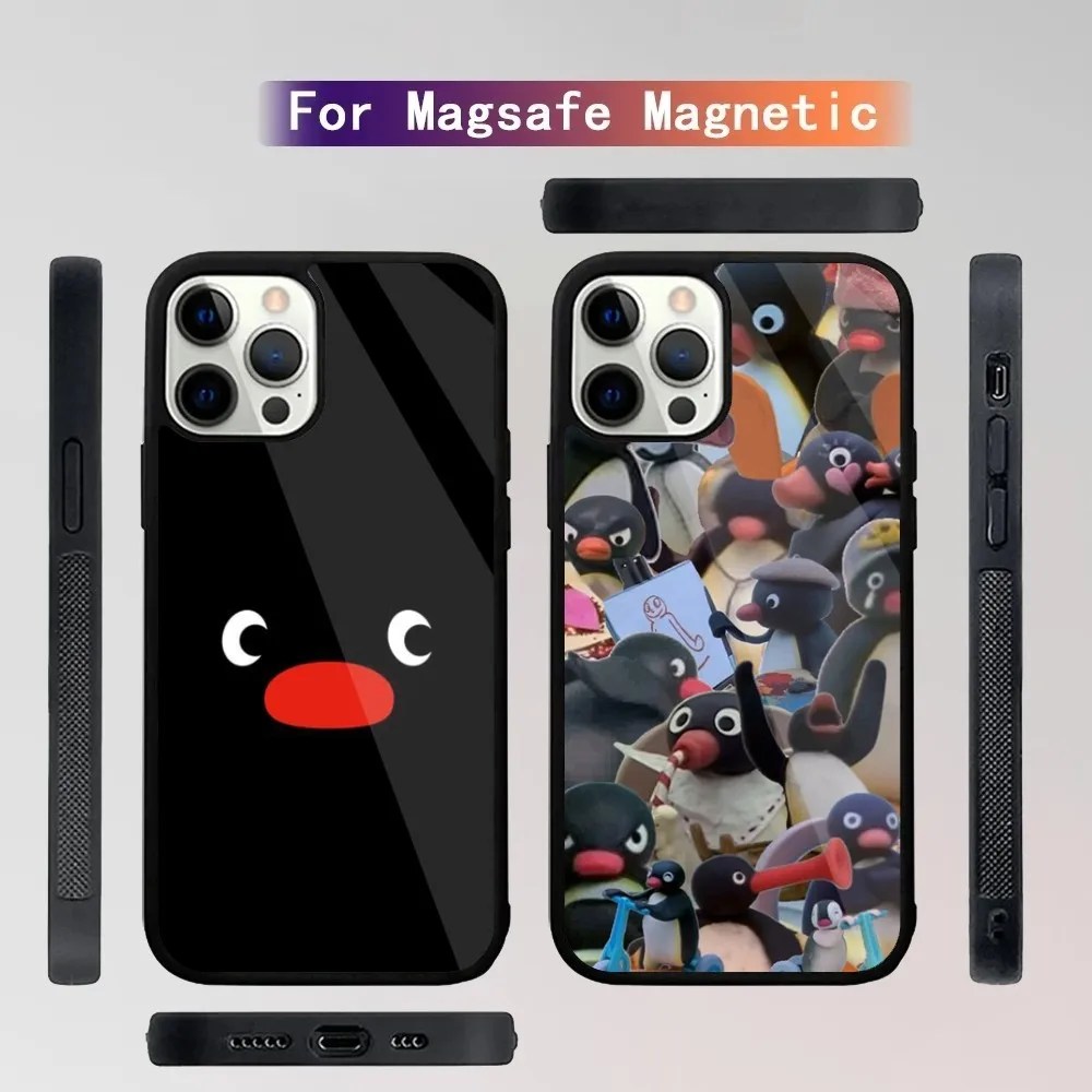 Cartoon P-Pingu P-Penguin  Phone Case For iPhone 15,14,13,12,11,Plus,Pro,Max Mini Magsafe Magnetic Wireless Charging