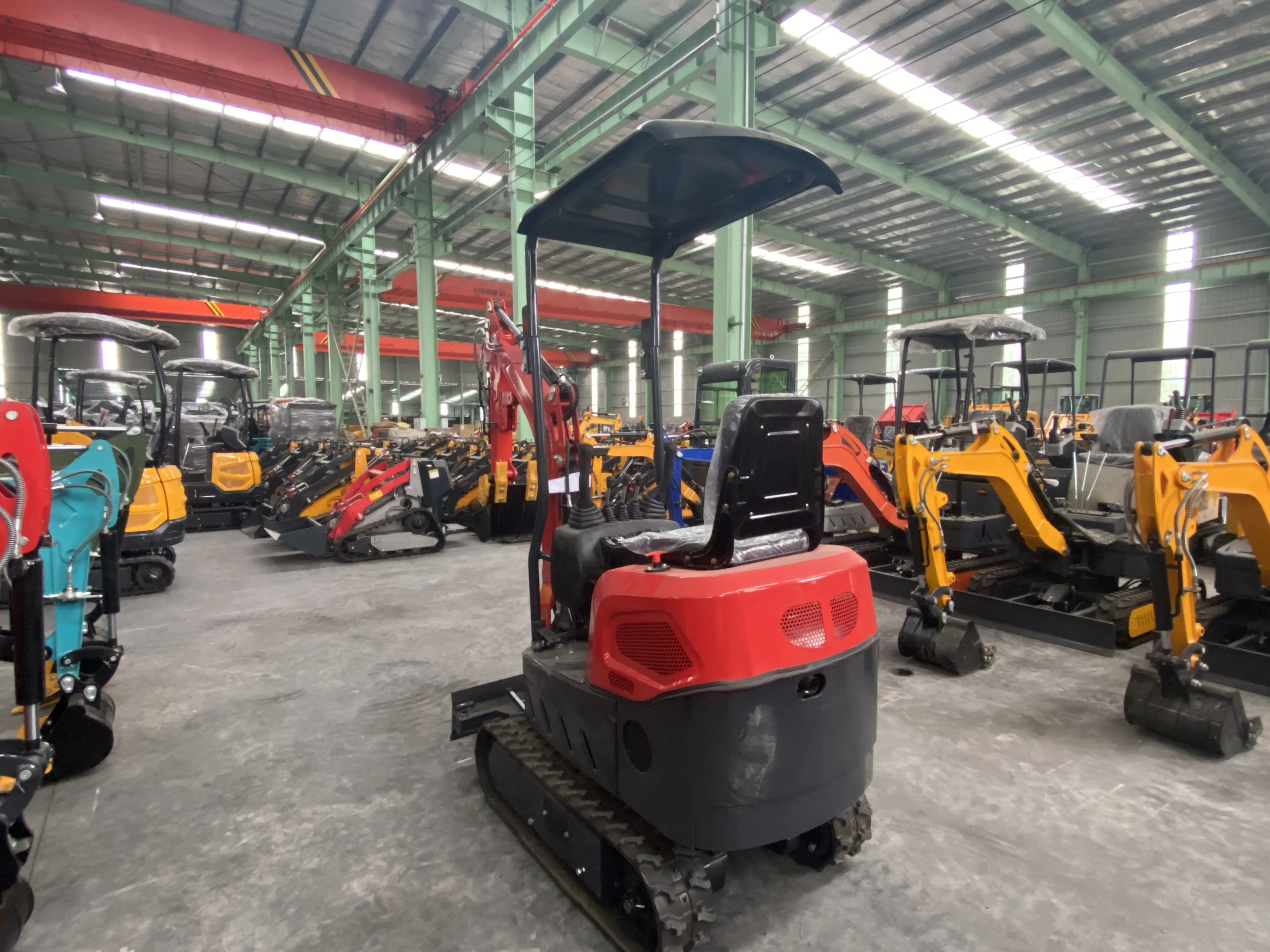Mini excavator hidrolik baru, mini excavator beroda rantai multifungsi 1,2 ton untuk dijual