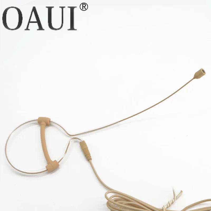 ميكروفون مكثف للأذن بخطاف واحد، سماعات أذن متعددة الاتجاهات لأداء مرحلة نظام Mipro اللاسلكي