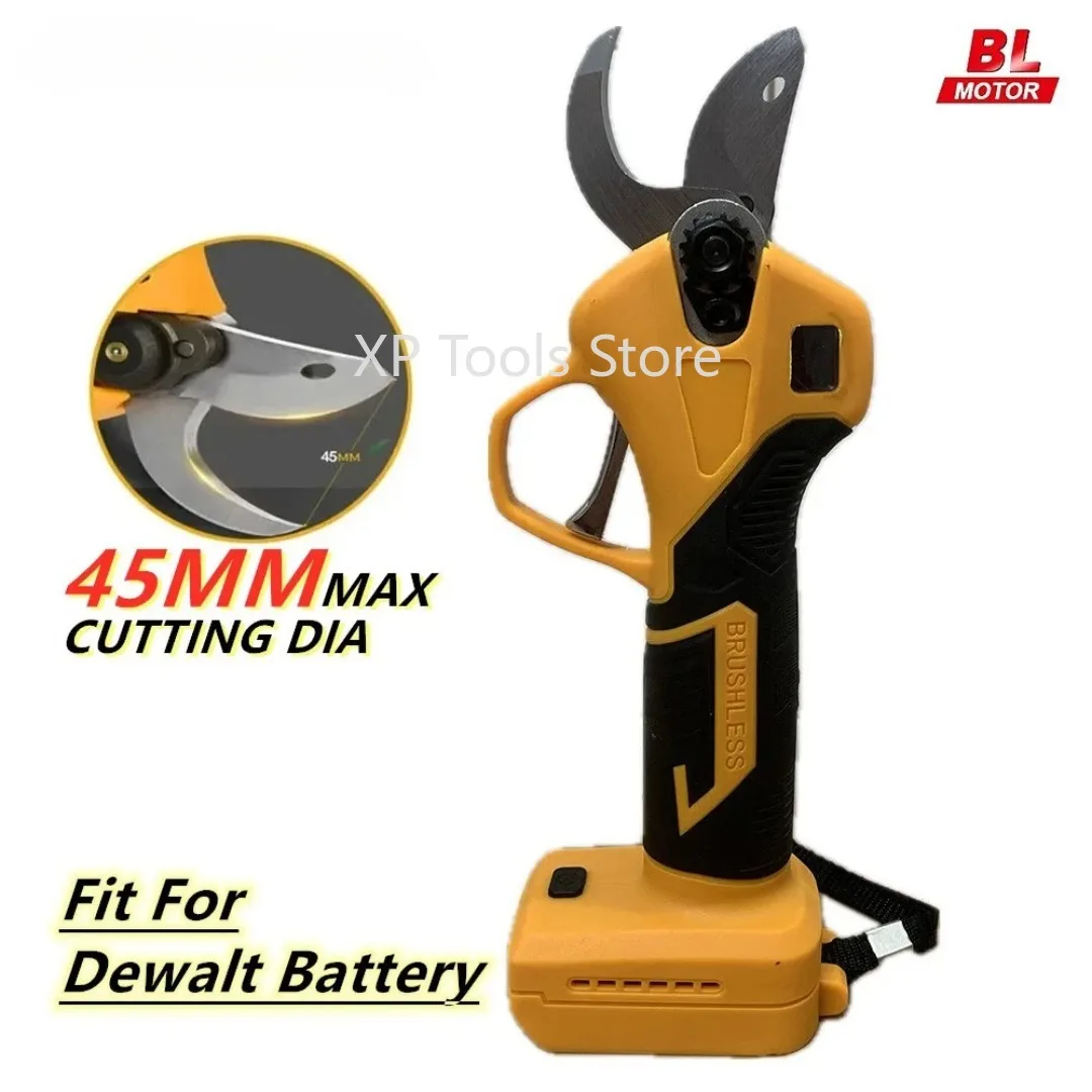 Brushless Electric Pruning Shears Cordless Portable Electric Scissors Branches Cutter Pruning Garden Tool For Dewalt 20V Battery