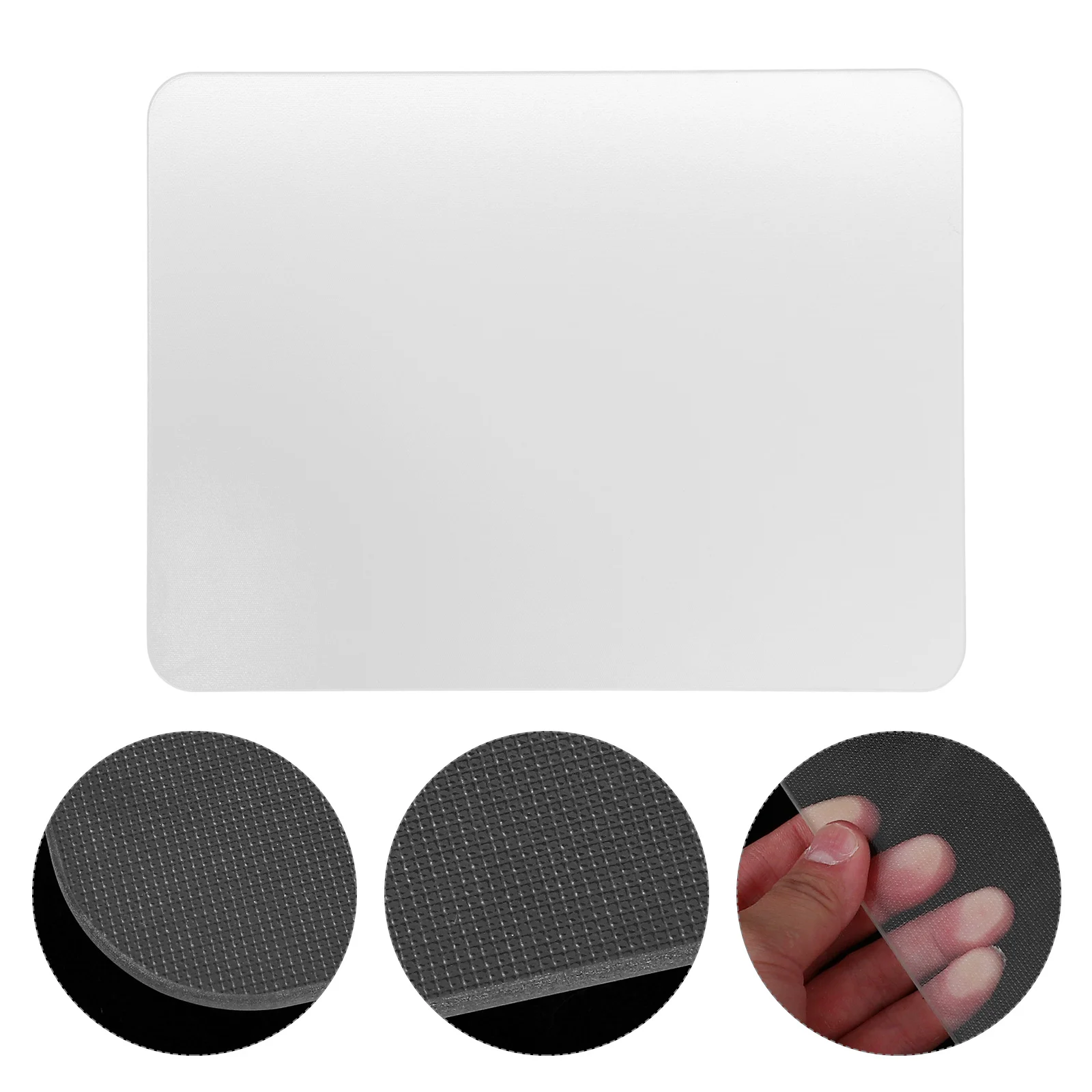 

Glass Mouse Pad Laptop Mousepad for Desk Human Body Large Office Gaming Clear Pads