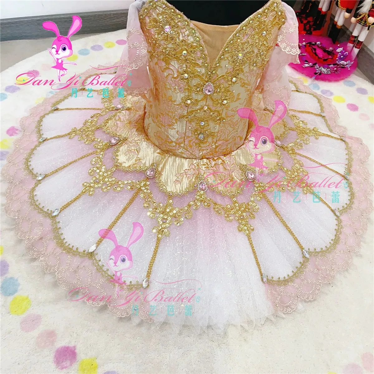 Pachita Feenpuppe Schatzrock Ballettkleid rosa Wettkampf Performance Rock professionelle Anpassung