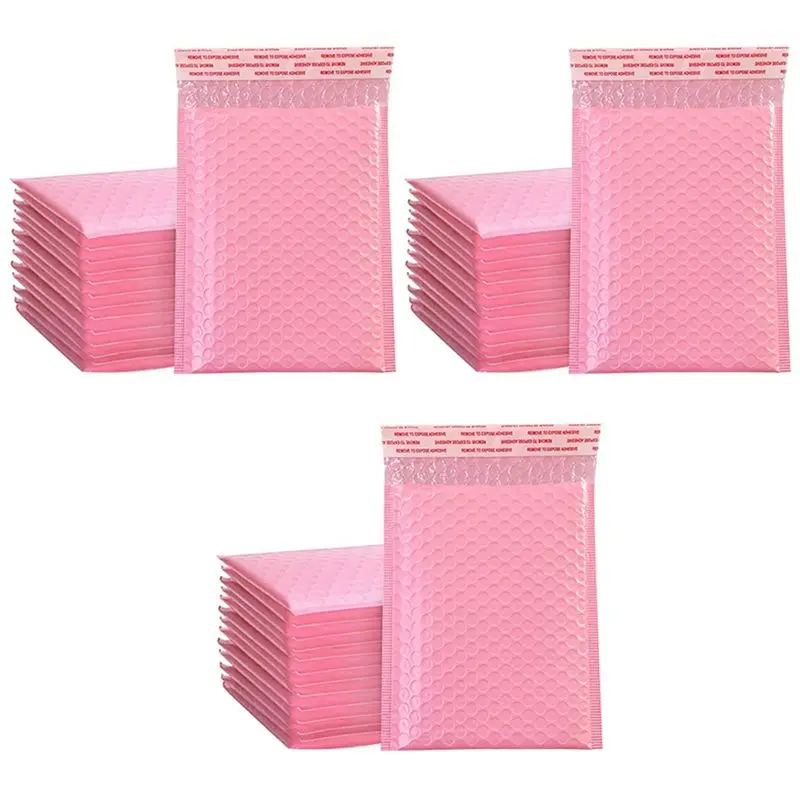 ingenious-150pcs-foam-envelope-bags-self-seal-mailers-padded-envelopes-with-bubble-mailing-bag-packages-bag-pink