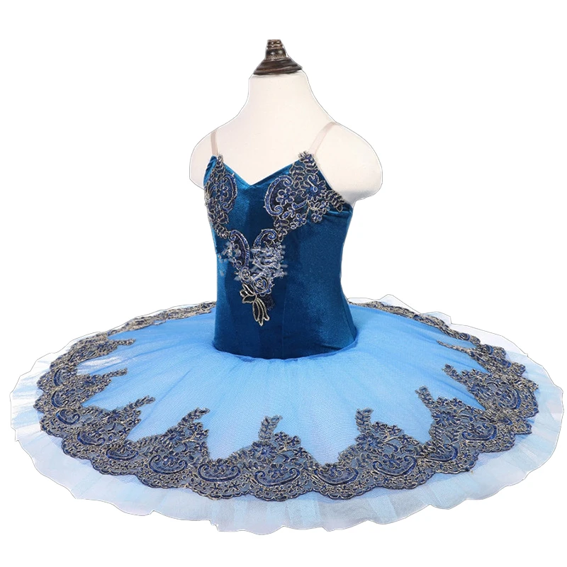 

Royal BlueProfessional ballet tutu dress girl dancing wear costume child Performance ballerinas tutu Clothes kids Carnival