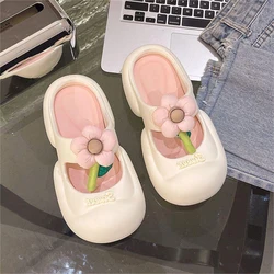 Baotou Semi-sandal Slippers For Women, Summer Outer Wear, Fashionable And Casual, Trendy Home Non-slip Thick-soled Beach Slipper