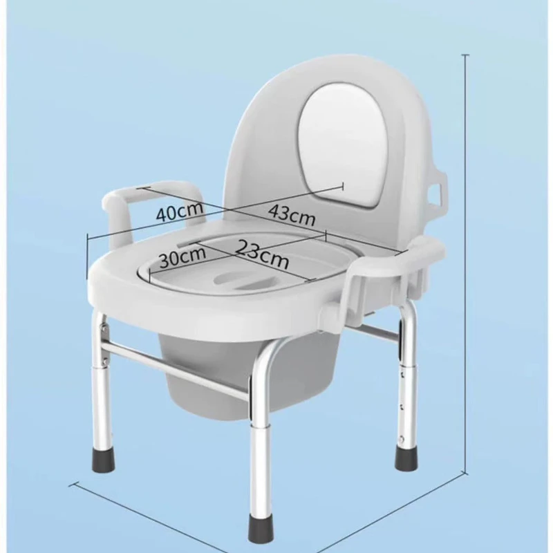 Chaise à poignée unique, tabouret de transfert de baignoire assis confortable, chaise de commode 3 en 1, commode de douche