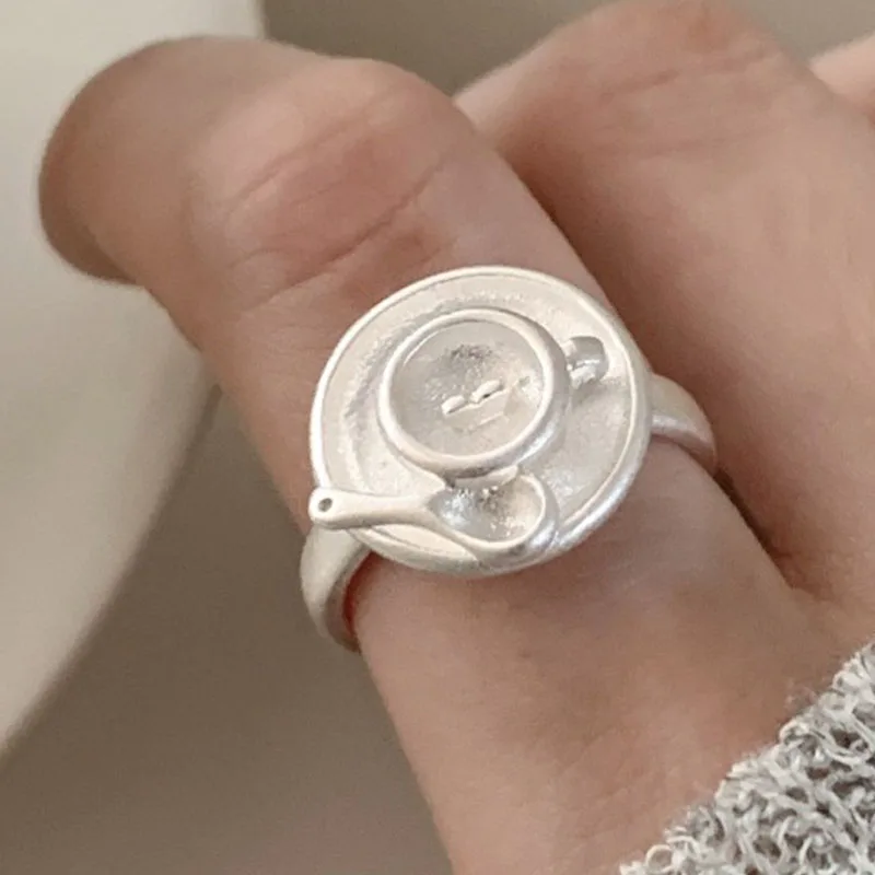 

925 Sterling Silver Rings for Women Couple Minimalist Handmade Simple Round Shape Ring Fine Jewelry Gift Prevent Allergy